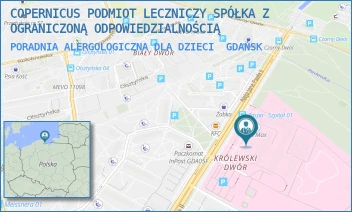 PORADNIA ALERGOLOGICZNA DLA DZIECI - COPERNICUS PODMIOT LECZNICZY SPÓŁKA Z OGRANICZONĄ ODPOWIEDZIALNOŚCIĄ - ALEJA JANA PAWŁA II 50,  GDAŃSK