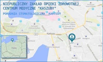 PORADNIA STOMATOLOGICZNA - NIEPUBLICZNY ZAKŁAD OPIEKI ZDROWOTNEJ CENTRUM MEDYCZNE "KASZUBY" - UL. DWORCOWA 2,  KARTUZY