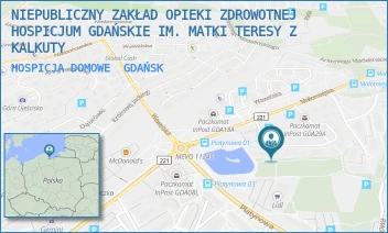 HOSPICJA DOMOWE - NIEPUBLICZNY ZAKŁAD OPIEKI ZDROWOTNEJ HOSPICJUM GDAŃSKIE IM. MATKI TERESY Z KALKUTY - UL. GEN. AUGUSTA EMILA FIELDORFA 23,  GDAŃSK
