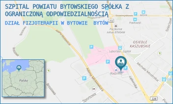 DZIAŁ FIZJOTERAPII W BYTOWIE - SZPITAL POWIATU BYTOWSKIEGO SPÓŁKA Z OGRANICZONĄ ODPOWIEDZIALNOŚCIĄ - UL. LĘBORSKA 11,  BYTÓW