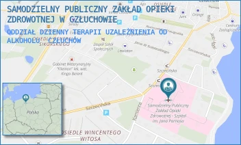 ODDZIAŁ DZIENNY TERAPII UZALEŻNIENIA OD ALKOHOLU - SAMODZIELNY PUBLICZNY ZAKŁAD OPIEKI ZDROWOTNEJ W CZŁUCHOWIE - UL. SZCZECIŃSKA 31,  CZŁUCHÓW