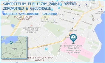 HOSPICJA STACJONARNE - SAMODZIELNY PUBLICZNY ZAKŁAD OPIEKI ZDROWOTNEJ W CZŁUCHOWIE - UL. SZCZECIŃSKA 31,  CZŁUCHÓW