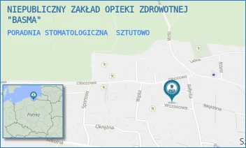 PORADNIA STOMATOLOGICZNA - NIEPUBLICZNY ZAKŁAD OPIEKI ZDROWOTNEJ "BASMA" - UL. WCZASOWA 2,  SZTUTOWO