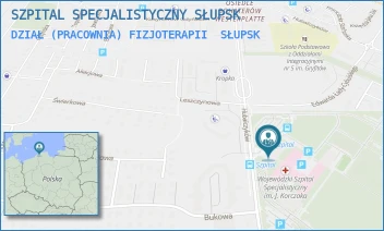 DZIAŁ (PRACOWNIA) FIZJOTERAPII - WOJEWÓDZKI SZPITAL SPECJALISTYCZNY IM. JANUSZA KORCZAKA W SŁUPSKU SPÓŁKA Z OGRANICZONĄ ODPOWIEDZIALNOŚCIĄ - UL. HUBALCZYKÓW 1,  SŁUPSK