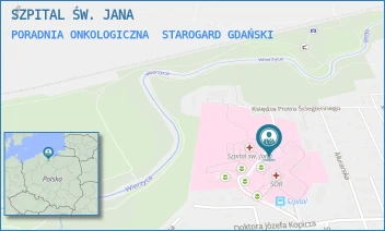 PORADNIA ONKOLOGICZNA - SZPITAL ŚW. JANA - UL. DR JÓZEFA BALEWSKIEGO 1,  STAROGARD GDAŃSKI