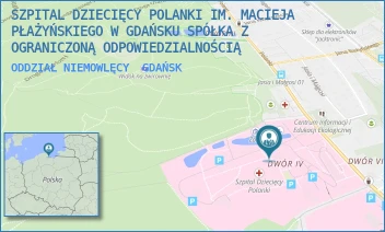 ODDZIAŁ NIEMOWLĘCY - SZPITAL DZIECIĘCY POLANKI IM. MACIEJA PŁAŻYŃSKIEGO W GDAŃSKU SPÓŁKA Z OGRANICZONĄ ODPOWIEDZIALNOŚCIĄ - UL. POLANKI 119,  GDAŃSK