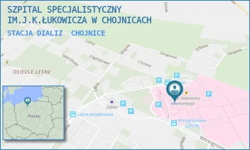 STACJA DIALIZ - SZPITAL SPECJALISTYCZNY IM.J.K.ŁUKOWICZA W CHOJNICACH - UL. LEŚNA 10,  CHOJNICE