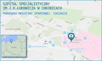 PORADNIA MEDYCYNY SPORTOWEJ - SZPITAL SPECJALISTYCZNY IM.J.K.ŁUKOWICZA W CHOJNICACH - UL. LEŚNA 10,  CHOJNICE