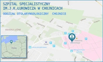 ODDZIAŁ OTOLARYNGOLOGICZNY - SZPITAL SPECJALISTYCZNY IM.J.K.ŁUKOWICZA W CHOJNICACH - UL. LEŚNA 10,  CHOJNICE