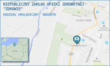 ODDZIAŁ UROLOGICZNY - NIEPUBLICZNY ZAKŁAD OPIEKI ZDROWOTNEJ "ZDROWIE" - UL. JÓZEFA HALLERA 31,  KWIDZYN