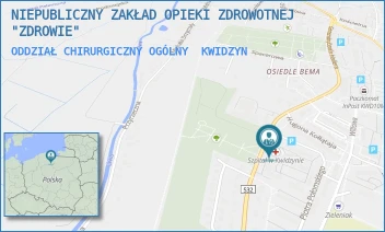 ODDZIAŁ CHIRURGICZNY OGÓLNY - NIEPUBLICZNY ZAKŁAD OPIEKI ZDROWOTNEJ "ZDROWIE" - UL. JÓZEFA HALLERA 31,  KWIDZYN