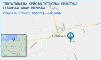 PORADNIA STOMATOLOGICZNA - INDYWIDUALNA SPECJALISTYCZNA PRAKTYKA LEKARSKA ADAM BRZÓSKA - UL. LACHOWICZA 29/C,  LICHNOWY