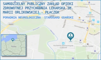 PORADNIA NEUROLOGICZNA - SAMODZIELNY PUBLICZNY ZAKŁAD OPIEKI ZDROWOTNEJ PRZYCHODNIA LEKARSKA IM. MARII ORLIKOWSKIEJ - PŁACZEK - UL. GEN. JÓZEFA HALLERA 21,  STAROGARD GDAŃSKI