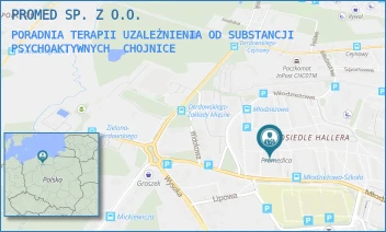 PORADNIA TERAPII UZALEŻNIENIA OD SUBSTANCJI PSYCHOAKTYWNYCH - PROMED SP. Z O.O. - UL. MŁODZIEŻOWA 21A,  CHOJNICE