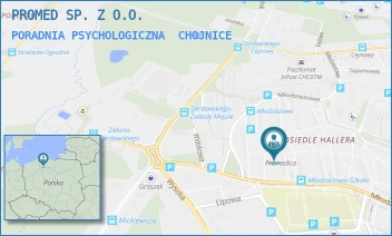 PORADNIA PSYCHOLOGICZNA - PROMED SP. Z O.O. - UL. MŁODZIEŻOWA 21A,  CHOJNICE