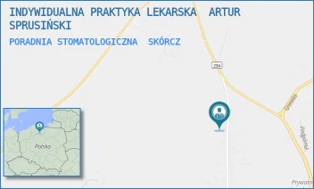 PORADNIA STOMATOLOGICZNA - INDYWIDUALNA PRAKTYKA LEKARSKA  ARTUR SPRUSIŃSKI - UL. STAROGARDZKA 29,  SKÓRCZ