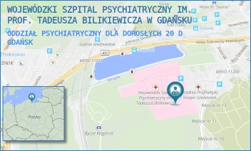 ODDZIAŁ PSYCHIATRYCZNY DLA DOROSŁYCH 20 D - WOJEWÓDZKI SZPITAL PSYCHIATRYCZNY IM. PROF. TADEUSZA BILIKIEWICZA W GDAŃSKU - UL. SREBRNIKI 11,  GDAŃSK