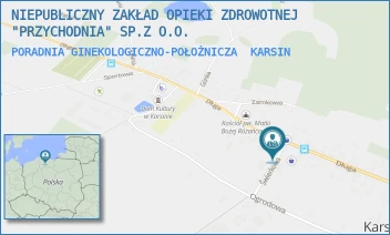 PORADNIA GINEKOLOGICZNO-POŁOŻNICZA - NIEPUBLICZNY ZAKŁAD OPIEKI ZDROWOTNEJ "PRZYCHODNIA" SP.Z O.O. - UL. ŚWIERKOWA 2/1,  KARSIN