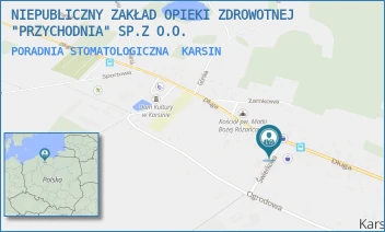 PORADNIA STOMATOLOGICZNA - NIEPUBLICZNY ZAKŁAD OPIEKI ZDROWOTNEJ "PRZYCHODNIA" SP.Z O.O. - UL. ŚWIERKOWA 2/1,  KARSIN