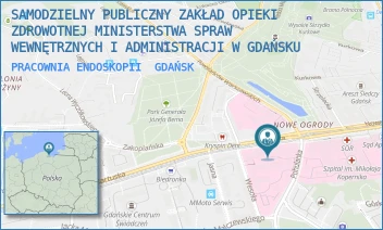 PRACOWNIA ENDOSKOPII - SAMODZIELNY PUBLICZNY ZAKŁAD OPIEKI ZDROWOTNEJ MINISTERSTWA SPRAW WEWNĘTRZNYCH I ADMINISTRACJI W GDAŃSKU - UL. KARTUSKA 4/6,  GDAŃSK