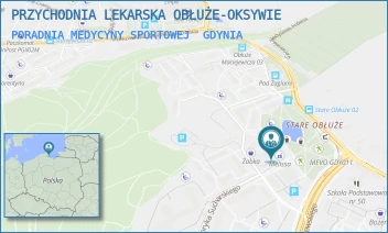 PORADNIA MEDYCYNY SPORTOWEJ - PRZYCHODNIA LEKARSKA OBŁUŻE-OKSYWIE - UL. MJR. HENRYKA SUCHARSKIEGO 2,  GDYNIA