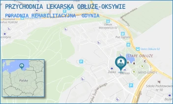 PORADNIA REHABILITACYJNA - PRZYCHODNIA LEKARSKA OBŁUŻE-OKSYWIE - UL. MJR. HENRYKA SUCHARSKIEGO 2,  GDYNIA