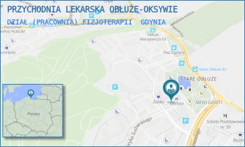 DZIAŁ (PRACOWNIA) FIZJOTERAPII - PRZYCHODNIA LEKARSKA OBŁUŻE-OKSYWIE - UL. MJR. HENRYKA SUCHARSKIEGO 2,  GDYNIA