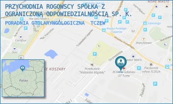 PORADNIA OTOLARYNGOLOGICZNA - PRZYCHODNIA ROGOWSCY SPÓŁKA Z OGRANICZONĄ ODPOWIEDZIALNOŚCIĄ - UL. PIASKOWA 3,  TCZEW