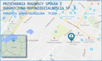 PORADNIA DERMATOLOGICZNA - PRZYCHODNIA ROGOWSCY SPÓŁKA Z OGRANICZONĄ ODPOWIEDZIALNOŚCIĄ - UL. PIASKOWA 3,  TCZEW