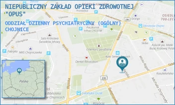 ODDZIAŁ DZIENNY PSYCHIATRYCZNY (OGÓLNY) - NIEPUBLICZNY ZAKŁAD OPIEKI ZDROWOTNEJ "OPUS" - GDAŃSKA 15B,  CHOJNICE
