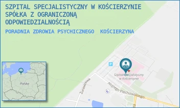 PORADNIA ZDROWIA PSYCHICZNEGO - SZPITAL SPECJALISTYCZNY W KOŚCIERZYNIE SPÓŁKA Z OGRANICZONĄ ODPOWIEDZIALNOŚCIĄ - UL. A. PIECHOWSKIEGO 36,  KOŚCIERZYNA