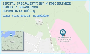 DZIAŁ FIZJOTERAPII - SZPITAL SPECJALISTYCZNY W KOŚCIERZYNIE SPÓŁKA Z OGRANICZONĄ ODPOWIEDZIALNOŚCIĄ - UL. SZPITALNA 36,  DZIERŻĄŻNO