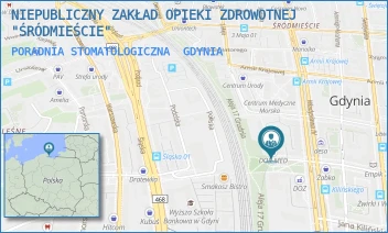 PORADNIA STOMATOLOGICZNA - NIEPUBLICZNY ZAKŁAD OPIEKI ZDROWOTNEJ "ŚRÓDMIEŚCIE" - UL. ŻWIRKI I WIGURY 14,  GDYNIA