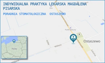 PORADNIA STOMATOLOGICZNA - INDYWIDUALNA PRAKTYKA LEKARSKA MAGDALENA PISARSKA - UL. KOŚCIUSZKI 37,  OSTASZEWO