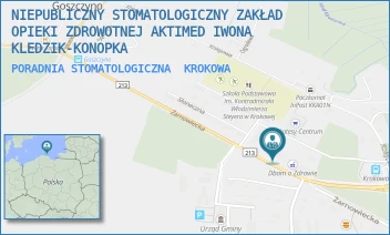 PORADNIA STOMATOLOGICZNA - NIEPUBLICZNY STOMATOLOGICZNY ZAKŁAD OPIEKI ZDROWOTNEJ AKTIMED IWONA KLEDZIK-KONOPKA - UL. ŻARNOWIECKA 6,  KROKOWA
