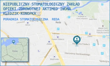 PORADNIA STOMATOLOGICZNA - NIEPUBLICZNY STOMATOLOGICZNY ZAKŁAD OPIEKI ZDROWOTNEJ AKTIMED IWONA KLEDZIK-KONOPKA - AL. JANA PAWŁA II 4/8,  REDA
