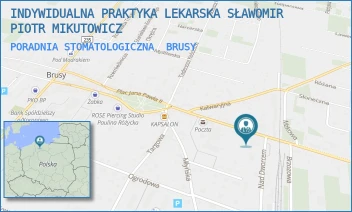 PORADNIA STOMATOLOGICZNA - INDYWIDUALNA PRAKTYKA LEKARSKA SŁAWOMIR PIOTR MIKUTOWICZ - UL. DWORCOWA 24,  BRUSY