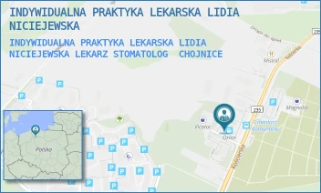 INDYWIDUALNA PRAKTYKA LEKARSKA LIDIA NICIEJEWSKA LEKARZ STOMATOLOG - INDYWIDUALNA PRAKTYKA LEKARSKA LIDIA NICIEJEWSKA - UL. KOŚCIERSKA 19A,  CHOJNICE