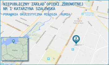 PORADNIA OKULISTYCZNA MIŁOSZA - NIEPUBLICZNY ZAKŁAD OPIEKI ZDROWOTNEJ NR 1 KATARZYNA SZALEWSKA - UL. CZESŁAWA MIŁOSZA 3,  RUMIA
