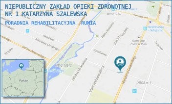 PORADNIA REHABILITACYJNA - NIEPUBLICZNY ZAKŁAD OPIEKI ZDROWOTNEJ NR 1 KATARZYNA SZALEWSKA - UL. DERDOWSKIEGO 23,  RUMIA