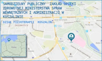 DZIAŁ FIZJOTERAPII - SAMODZIELNY PUBLICZNY  ZAKŁAD OPIEKI ZDROWOTNEJ MINISTERSTWA SPRAW WEWNĘTRZNYCH I ADMINISTRACJI W KOSZALINIE - SZPITALNA 2,  KOSZALIN