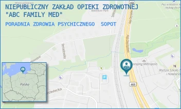 PORADNIA ZDROWIA PSYCHICZNEGO - NIEPUBLICZNY ZAKŁAD OPIEKI ZDROWOTNEJ "ABC FAMILY MED" - UL. AL. NIEPODLEGŁOŚCI 748/2,  SOPOT