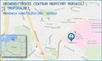 PORADNIA KARDIOLOGICZNA - UNIWERSYTECKIE CENTRUM MEDYCYNY MORSKIEJ I TROPIKALNEJ - UL. POWSTANIA STYCZNIOWEGO 9B,  GDYNIA