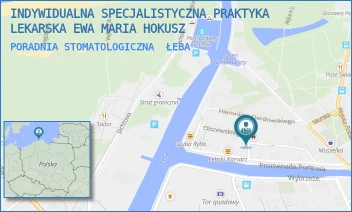 PORADNIA STOMATOLOGICZNA - INDYWIDUALNA SPECJALISTYCZNA PRAKTYKA LEKARSKA EWA MARIA HOKUSZ - UL. ZYGMUNTA WRÓBLEWSKIEGO 3,  ŁEBA