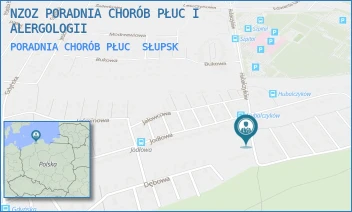 PORADNIA CHORÓB PŁUC - NZOZ PORADNIA CHORÓB PŁUC I ALERGOLOGII - UL. HUBALCZYKÓW 5/1,  SŁUPSK
