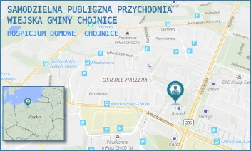 HOSPICJUM DOMOWE - SAMODZIELNA PUBLICZNA PRZYCHODNIA WIEJSKA GMINY CHOJNICE - KOŚCIERSKA 9,  CHOJNICE