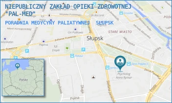 PORADNIA MEDYCYNY PALIATYWNEJ - NIEPUBLICZNY ZAKŁAD OPIEKI ZDROWOTNEJ "PAL-MED" - UL. JANA PAWŁA II 1/P.48A,  SŁUPSK
