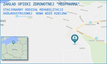 STACJONARNY ODDZIAŁ REHABILITACJI OGÓLNOUSTROJOWEJ - ZAKŁAD OPIEKI ZDROWOTNEJ "MEDPHARMA" - UL. LEŚNA 1A,  NOWA WIEŚ RZECZNA