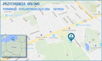 PORADNIA OTOLARYNGOLOGICZNA - PRZYCHODNIA ORŁOWO SPÓŁKA Z OGRANICZONĄ ODPOWIEDZIALNOŚCIĄ - UL. WROCŁAWSKA 54,  GDYNIA