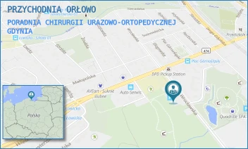 PORADNIA CHIRURGII URAZOWO-ORTOPEDYCZNEJ - PRZYCHODNIA ORŁOWO SPÓŁKA Z OGRANICZONĄ ODPOWIEDZIALNOŚCIĄ - UL. WROCŁAWSKA 54,  GDYNIA